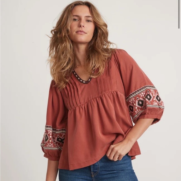 Marine layer // tocaloma boho blouse - Picture 2 of 9